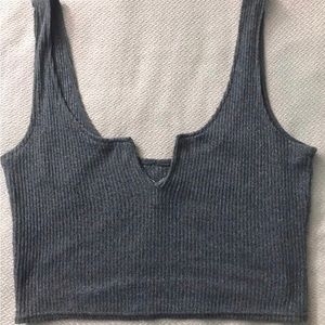 Gray tank top from pacsun